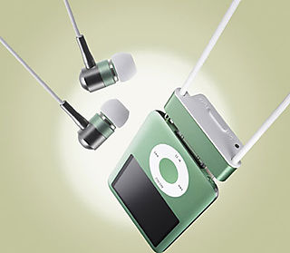 Dock-Powered Noise-Cancelling iPod Nano Headphones