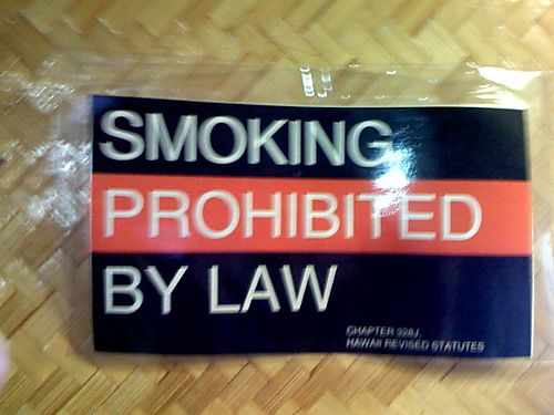Smoking Prohibited by Law
