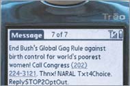 Verizon Blocks Messages of Abortion Rights Group