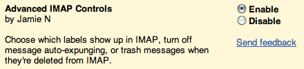 Gmail Labs Settings