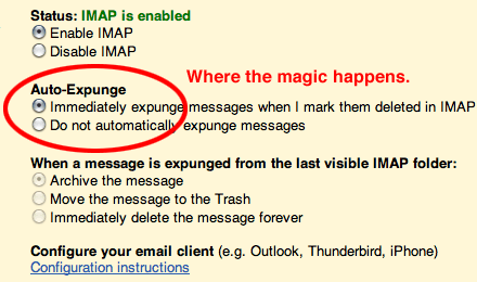 Gmail IMAP Settings